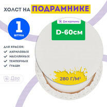 Без бренда «Холст Две картинки круглый 60 см на подрамнике» в Рязани в интернет-магазине  Без бренда «Холст Две картинки круглый 60 см на подрамнике» в Рязани