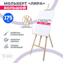 Без бренда «Мольберт Две картинки лира с полочкой, 175 см» в Рязани