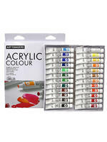 Без бренда «Коробка 24 шт.: Акриловые краски «Две картинки» 24 шт. по 12 мл, проф. пигмент» в Рязани