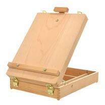 Без бренда «Коробка 6 шт.: Мольберт Две картинки этюдный ящик, настольный, хлопушка 55 см» в Рязани