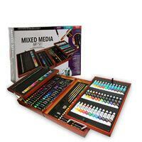 Без бренда «Оптовая коробка 5 шт.: Художественный набор (174 предмета) в деревянном чемоданчике» в Рязани в интернет-магазине Без бренда «Оптовая коробка 5 шт.: Художественный набор (174 предмета) в деревянном чемоданчике» в Рязани