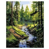 Река в хвойном лесу