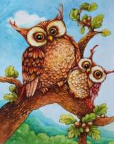 Без бренда «Совёнок с совой на ветке» в Рязани