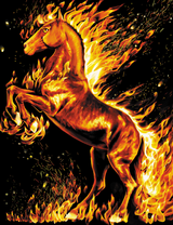 Бравый огненный конь