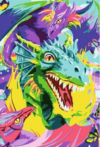 Без бренда «Стая ярких дракончиков» в Рязани в интернет-магазине  Без бренда «Стая ярких дракончиков» в Рязани