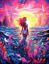 Девушка-ресалка и пейзаж неземной красоты