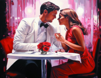 Без бренда «Пара на свидании в ресторане» в Рязани в интернет-магазине  Без бренда «Пара на свидании в ресторане» в Рязани