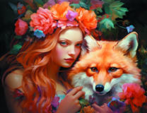 Без бренда «Рыжая девушка и рыжая лисица» в Рязани