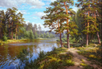 Без бренда «Хвойный лес и река» в Рязани в интернет-магазине  Без бренда «Хвойный лес и река» в Рязани