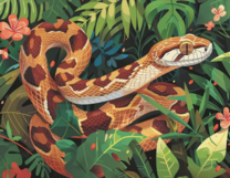 Без бренда «Маисовый полоз в зеленой листве» в Рязани