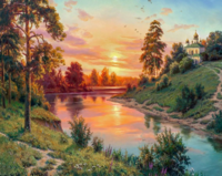 Без бренда «Вид на реку на закате» в Рязани