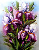 Без бренда «Темно-фиолетовые ирисы» в Рязани в интернет-магазине Без бренда «Темно-фиолетовые ирисы» в Рязани